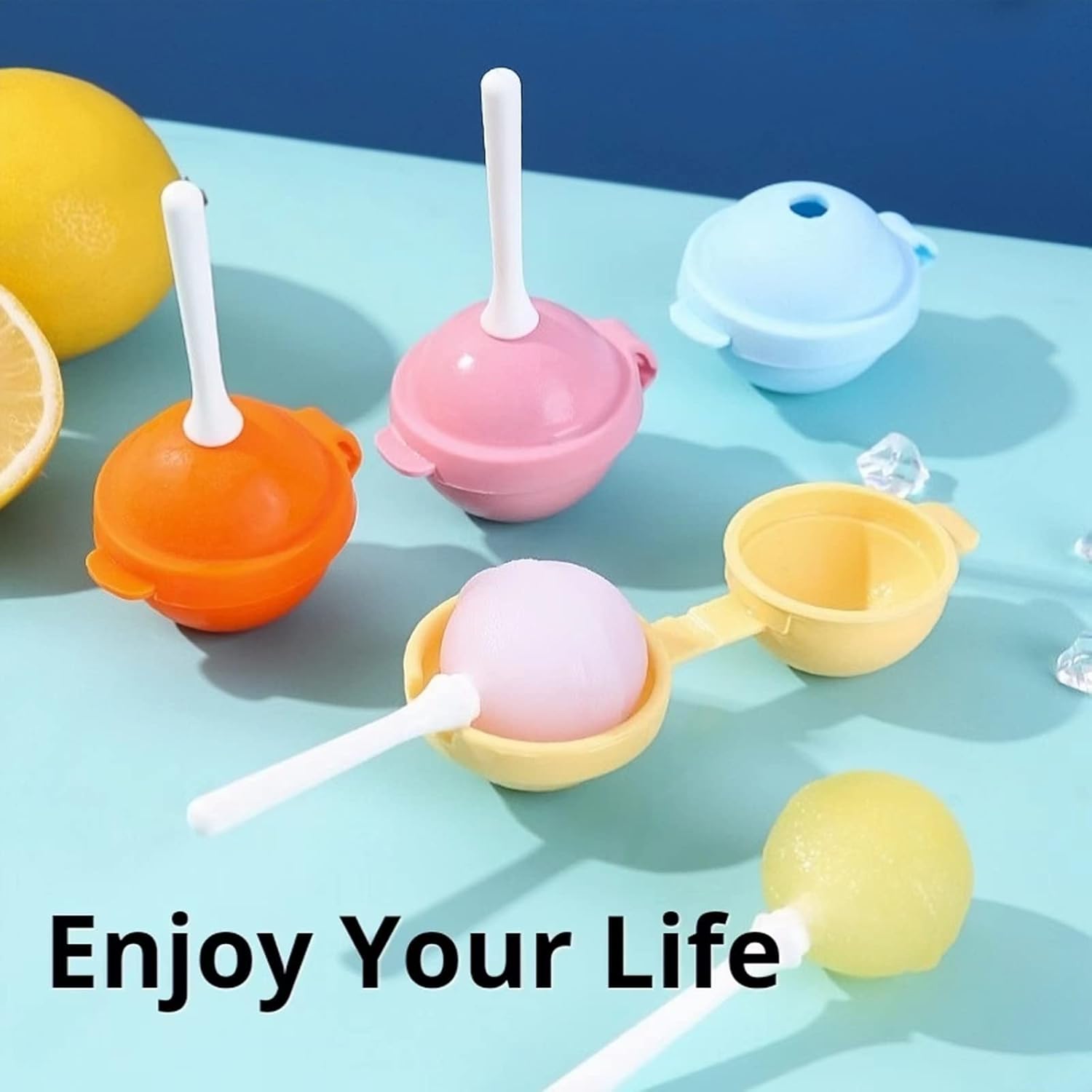 Lollipop Ice Cube Tray Macaron Ice Ball Maker ( 1 Pcs )
